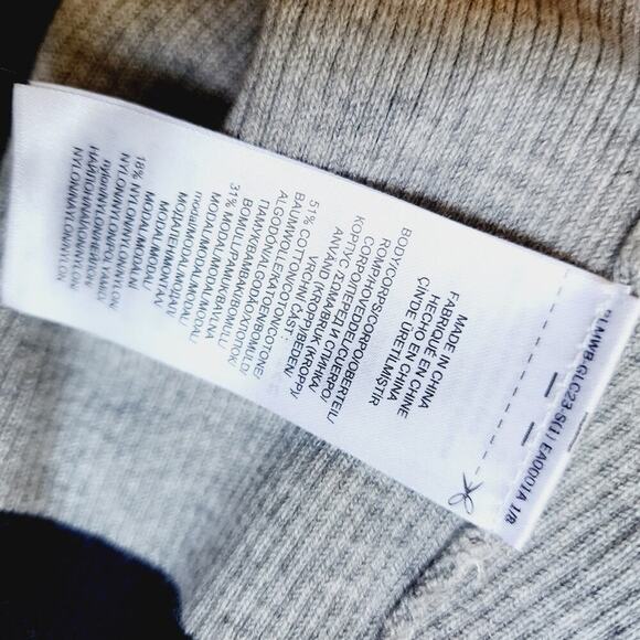 LAUREN RALPH LAUREN COLOR BLOCK SWEATER  BLUE &  GRAY SIZE M - Picture 5 of 9